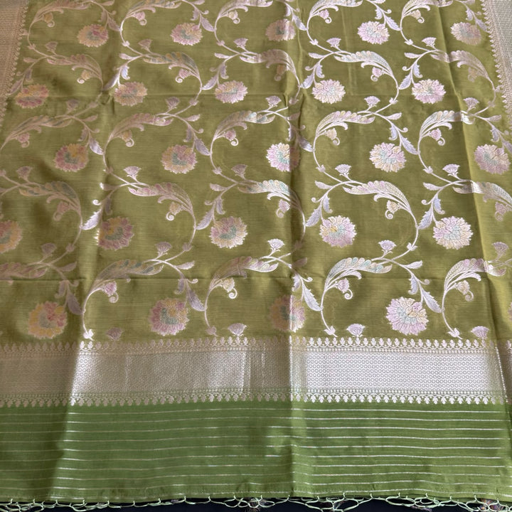 Premium Pure Muga Silk Unstitched Suit Set-HC1001-A7