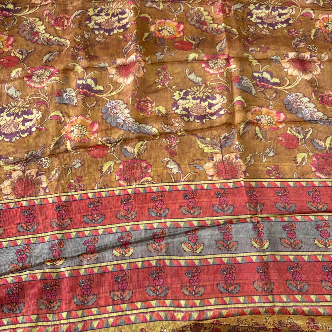Premium Gajji Silk Printed Unstitched Suit Set | GT1950-8