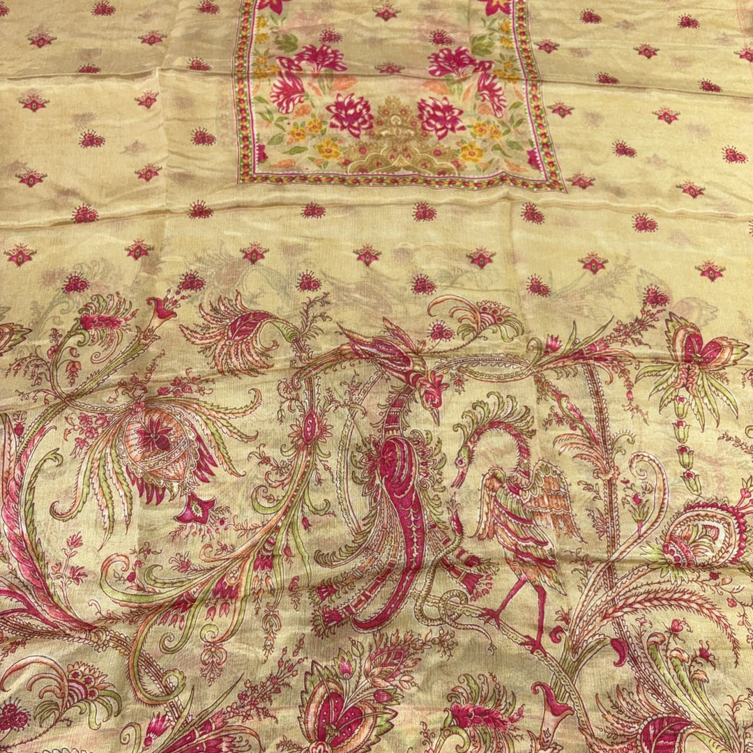 Premium Gajji Silk Printed Unstitched Suit Set | GT1950-10