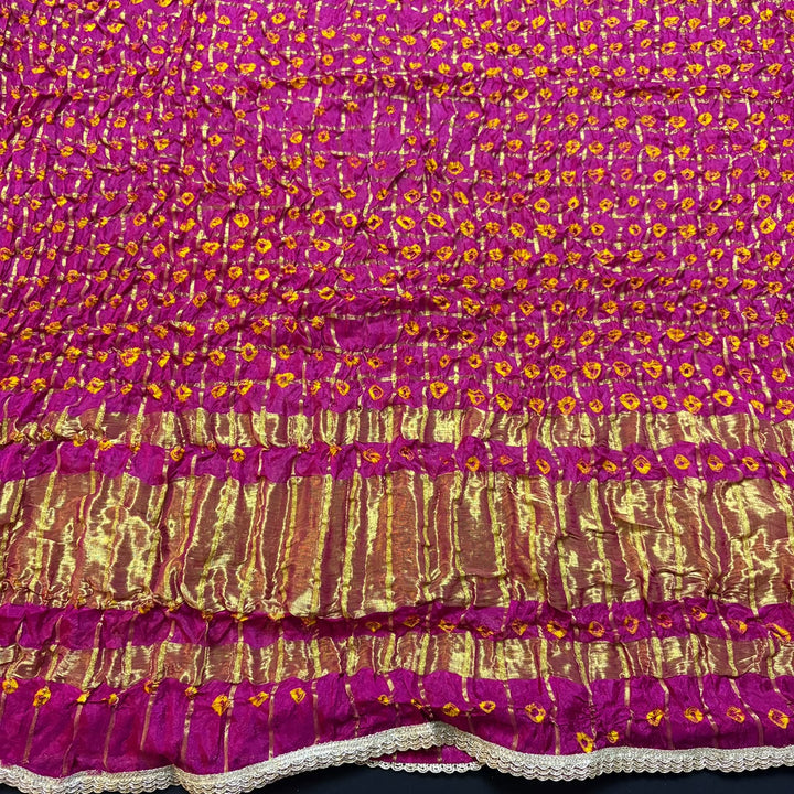 Premium Ghatchola Silk Gota Patti Work Unstitched Suit Set-HGT2727-A3