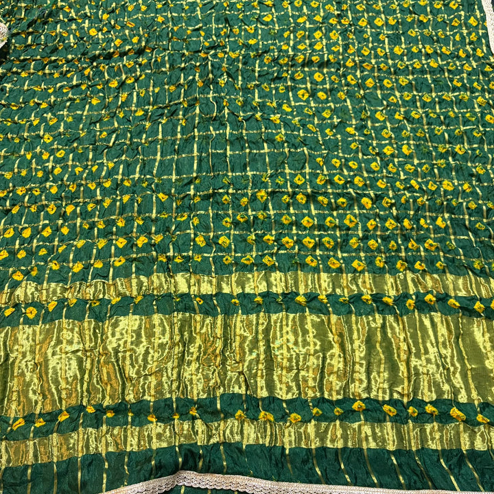 Premium Ghatchola Silk Gota Patti Work Unstitched Suit Set-HGT2727-A2