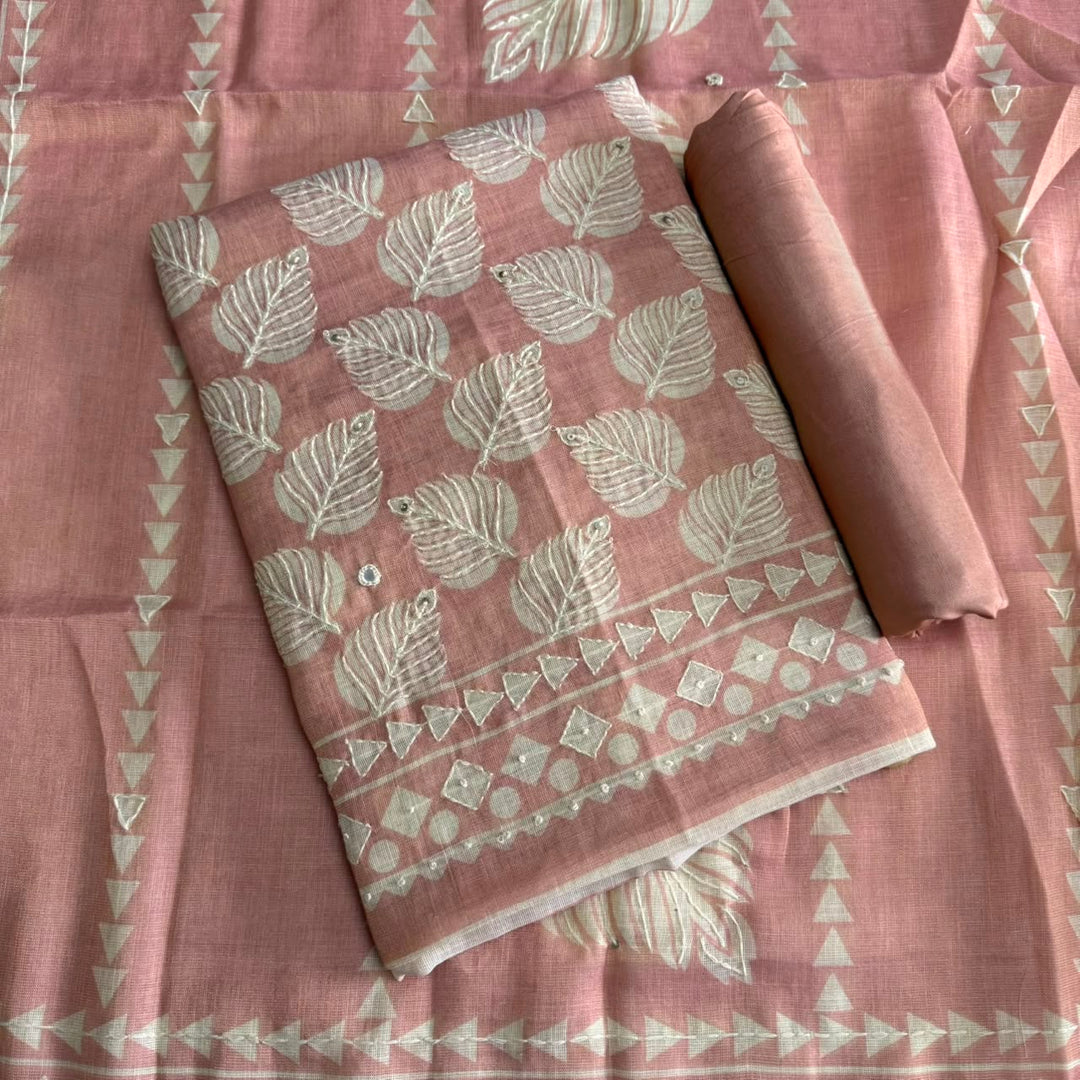 Premium Shimmer Cotton Printed Unstitched Suit Set-FM1727-A